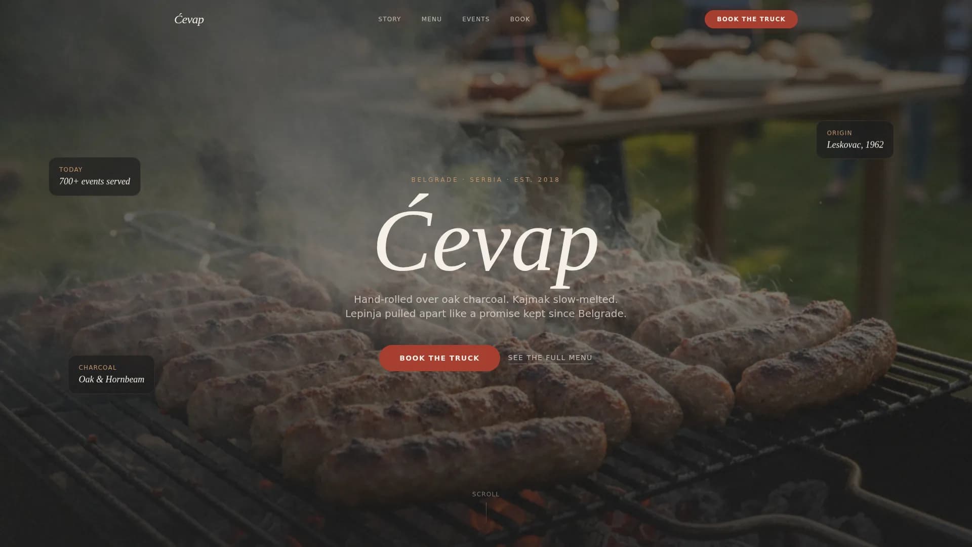 Balkan — Premium Serbian Catering Landing Page Template