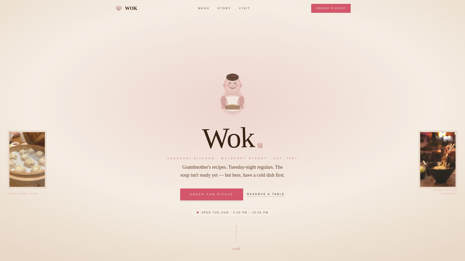 Chinese Cuisine & Dining Professional Website Template