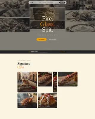 Middle Eastern Cuisine & Dining Premium Booking Website Template