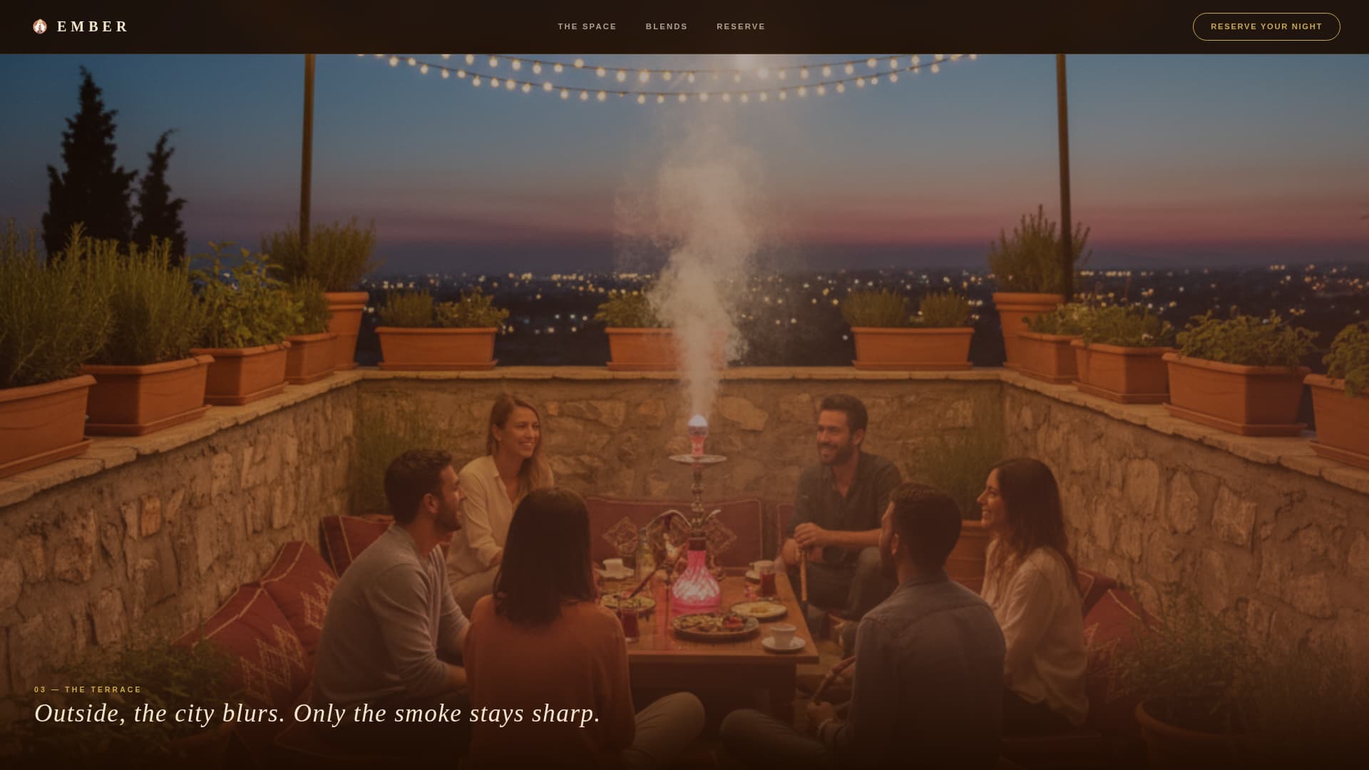 Middle Eastern Cuisine & Dining Specialist Professional Website Template