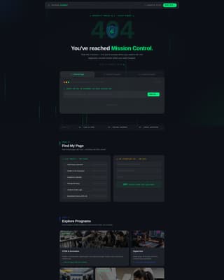 Glitch — Innovative Tech Academy Landing Page Template