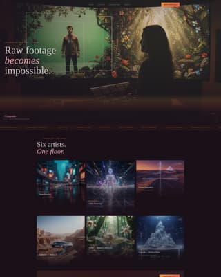 Render — Cinematic Motion Graphics Landing Page Template