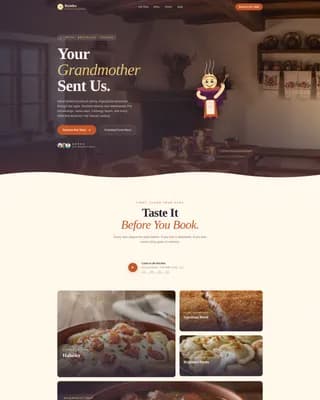 Bryndza - Heartwarming Slovak Catering Landing Page Template