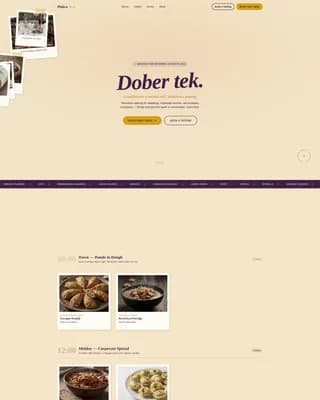 Potica — Masterful Slovenian Catering Landing Page Template