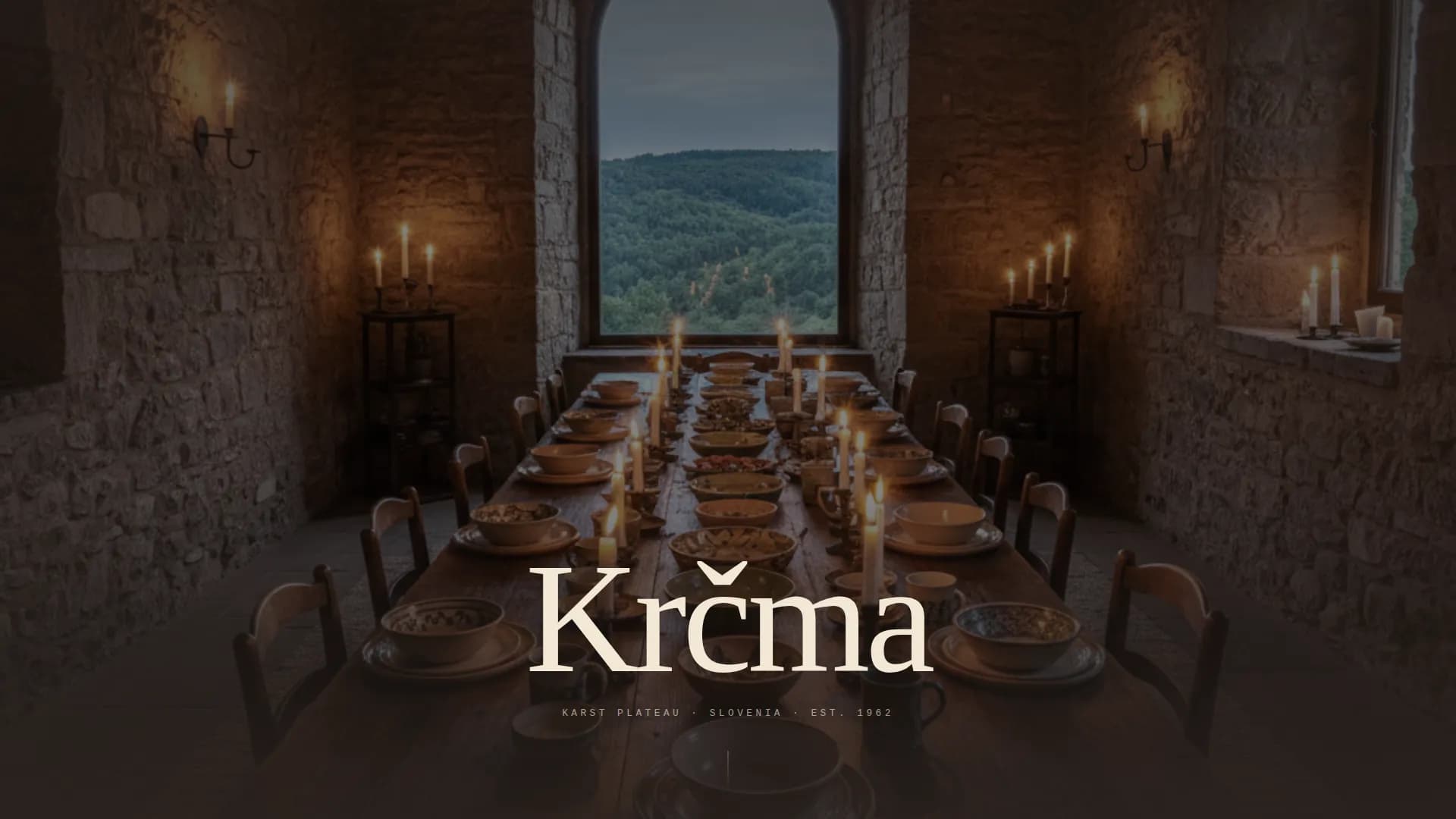 Krma — Heritage Slovenian Dining Landing Page Template