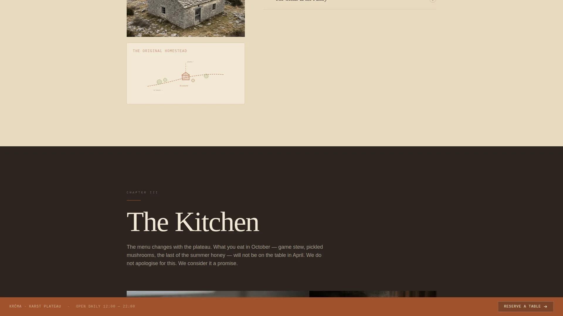 Krma — Heritage Slovenian Dining Landing Page Template