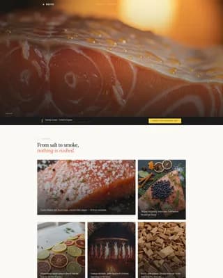 Brine — Premium Smokehouse Catering Landing Page Template