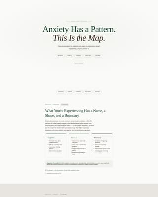 Serenity — Trusted Anxiety Education Landing Page Template