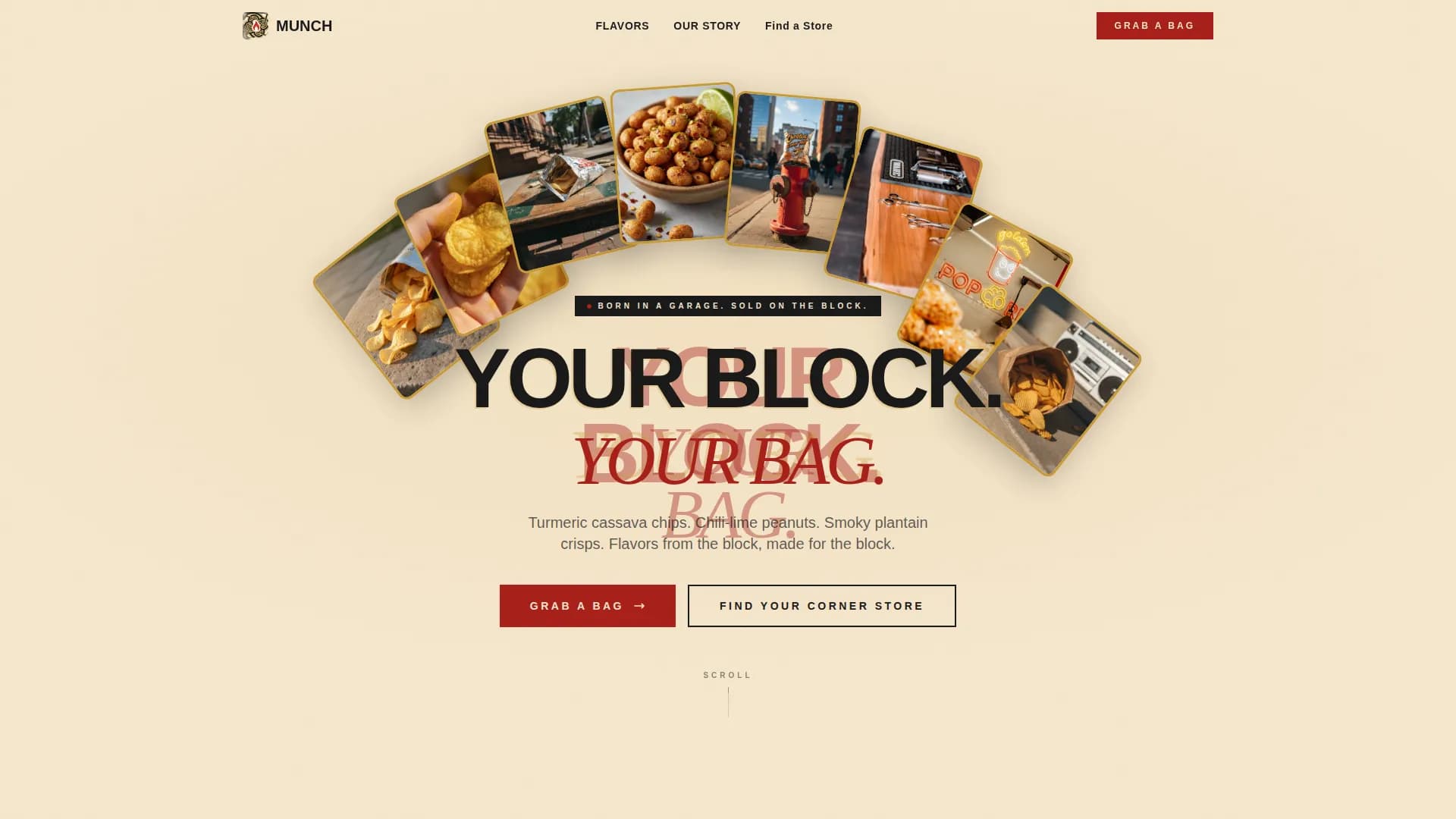Munch — Vibrant Local Snack Landing Page Template