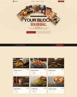 Munch — Vibrant Local Snack Landing Page Template