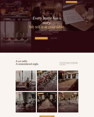 Decant — Expert Wine Tasting Landing Page Template