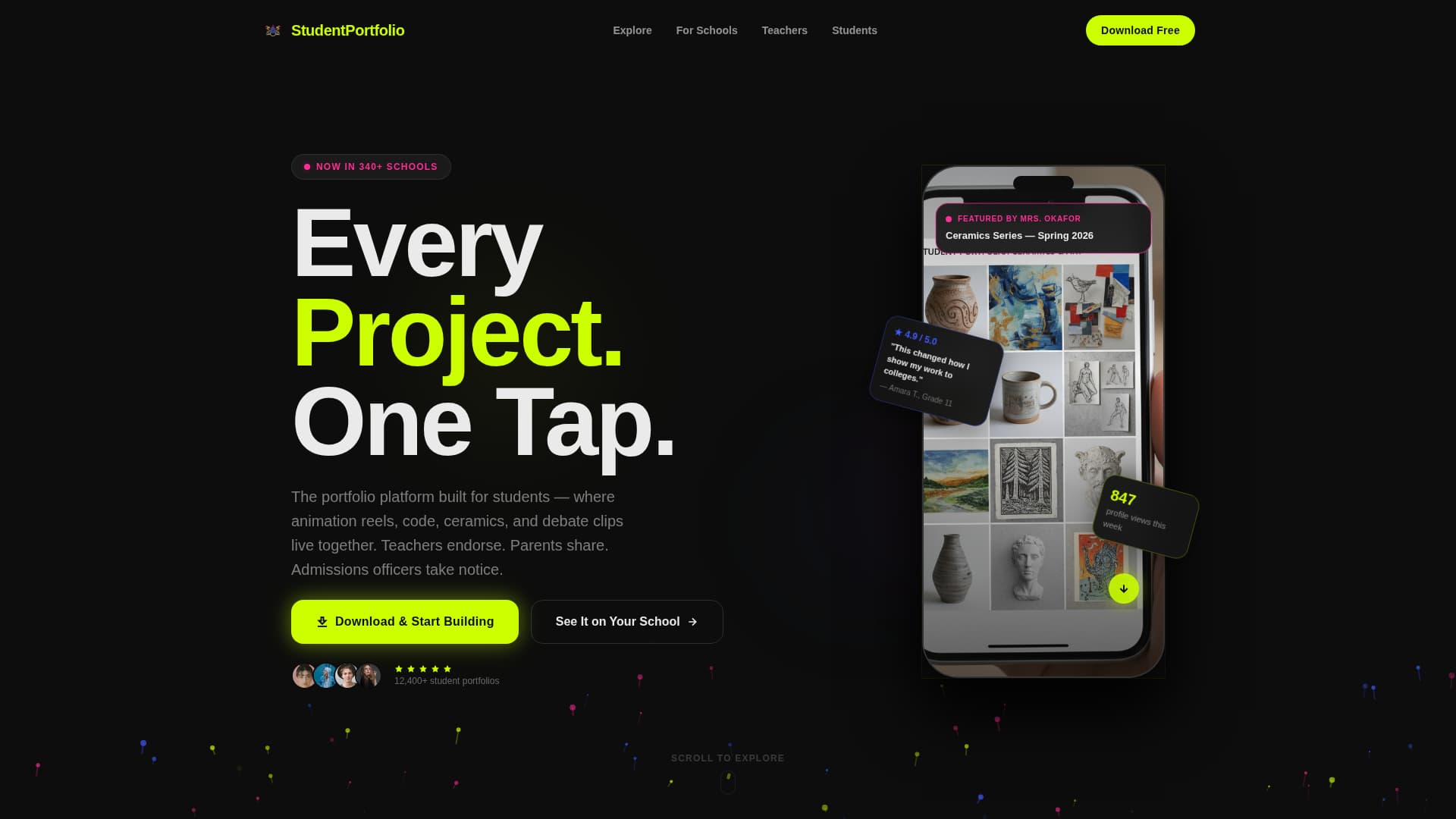 School & Academy Portfolio Website Template
