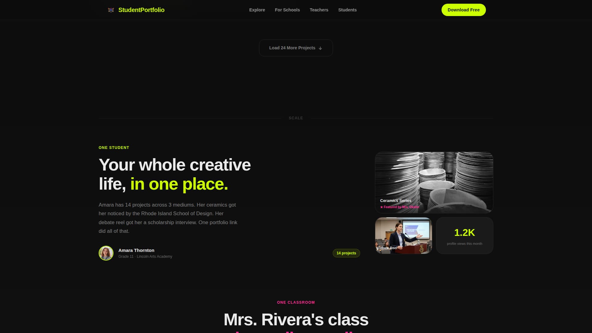 School & Academy Portfolio Website Template