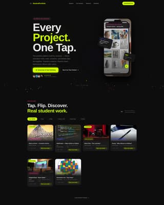 School & Academy Portfolio Website Template