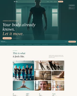 Pulse - Dynamic Dancecoaching Landing Page Template