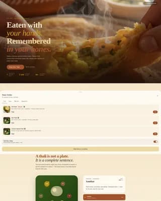 Spice — Nurturing Indian Cuisine Landing Page Template