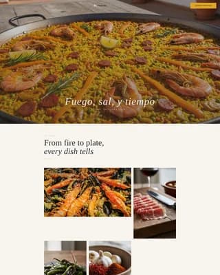 Plancha — Expert Spanish Catering Landing Page Template