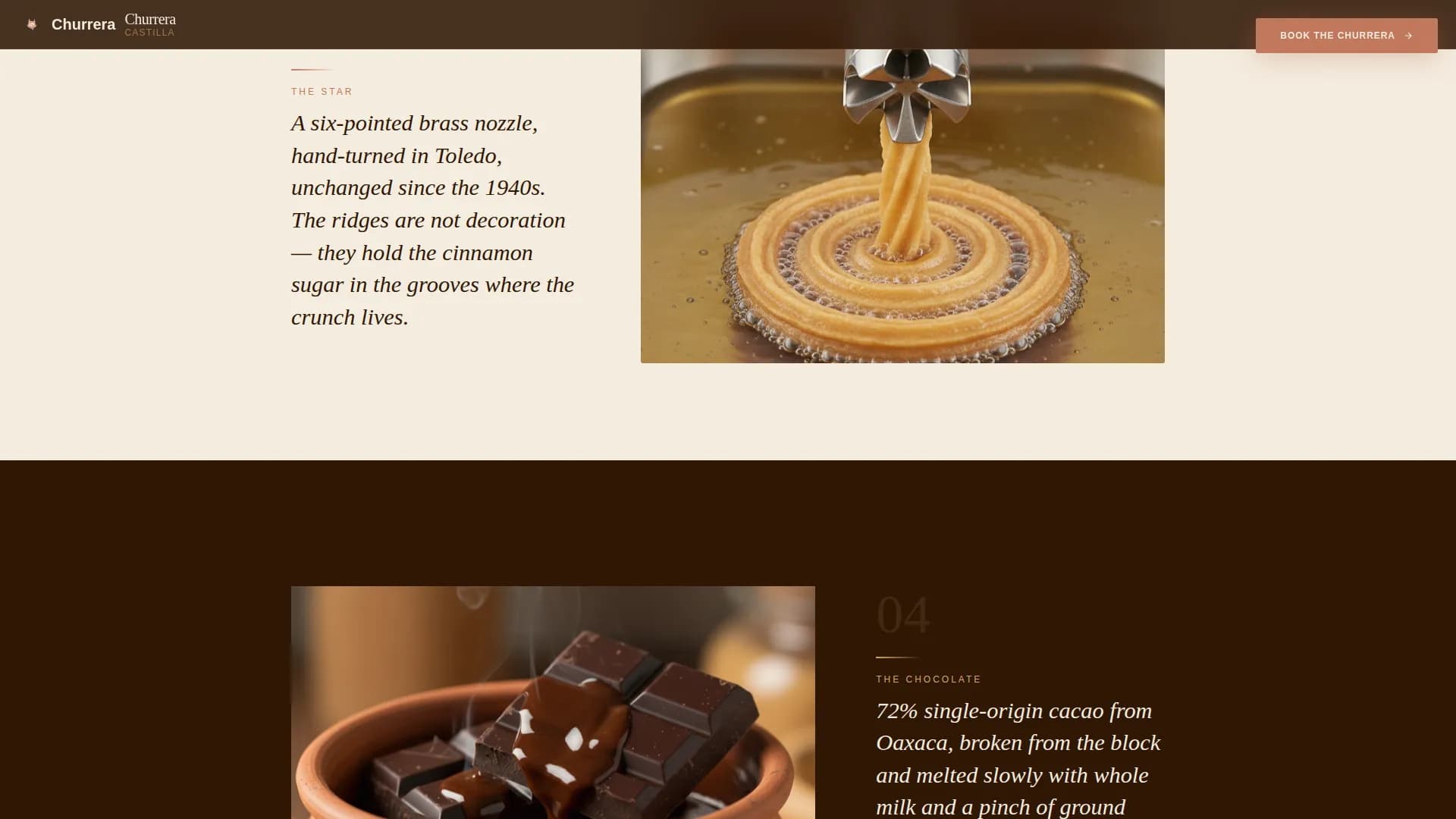 Churrera — Premium Churro Booking Landing Page Template