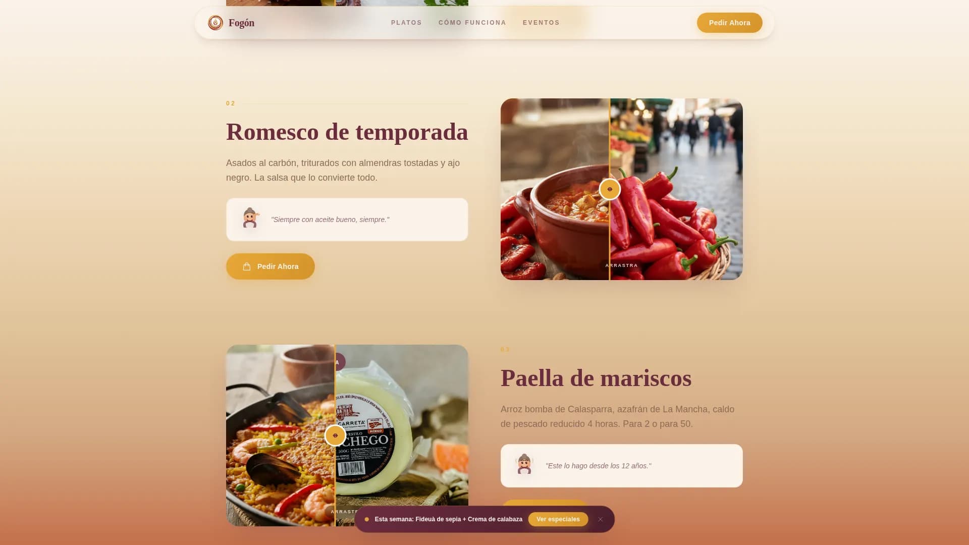 Fogn - Pastoral Cloud Kitchen Landing Page Template