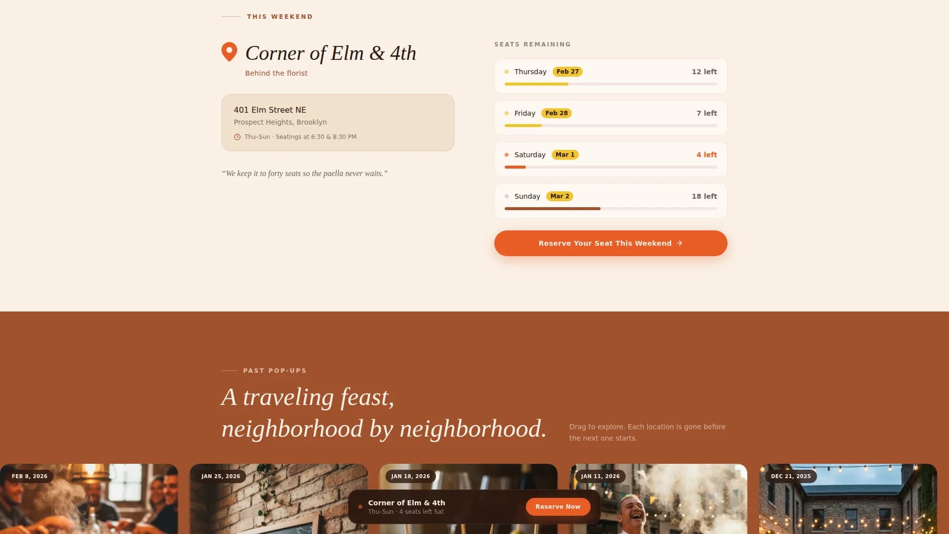 Plancha — Artisan Tapas Service Landing Page Template