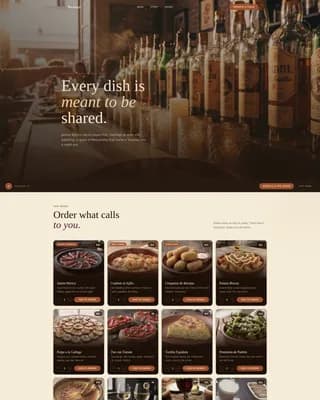 Bodega — Vibrant Tapas Bar Landing Page Template