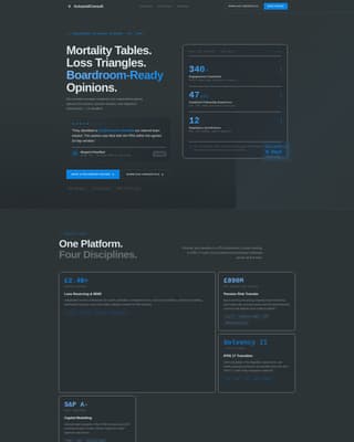 Actuarial - Precision Consultancy Landing Page Template