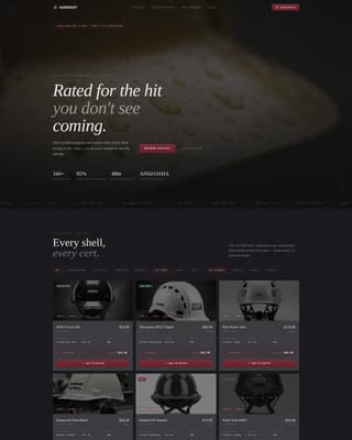Hat & Headwear Brand Pricing Website Template