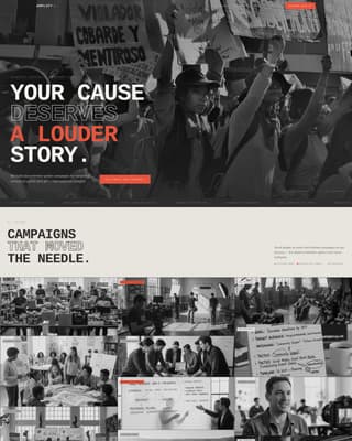 Amplify - Bold Nonprofit Landing Page Template