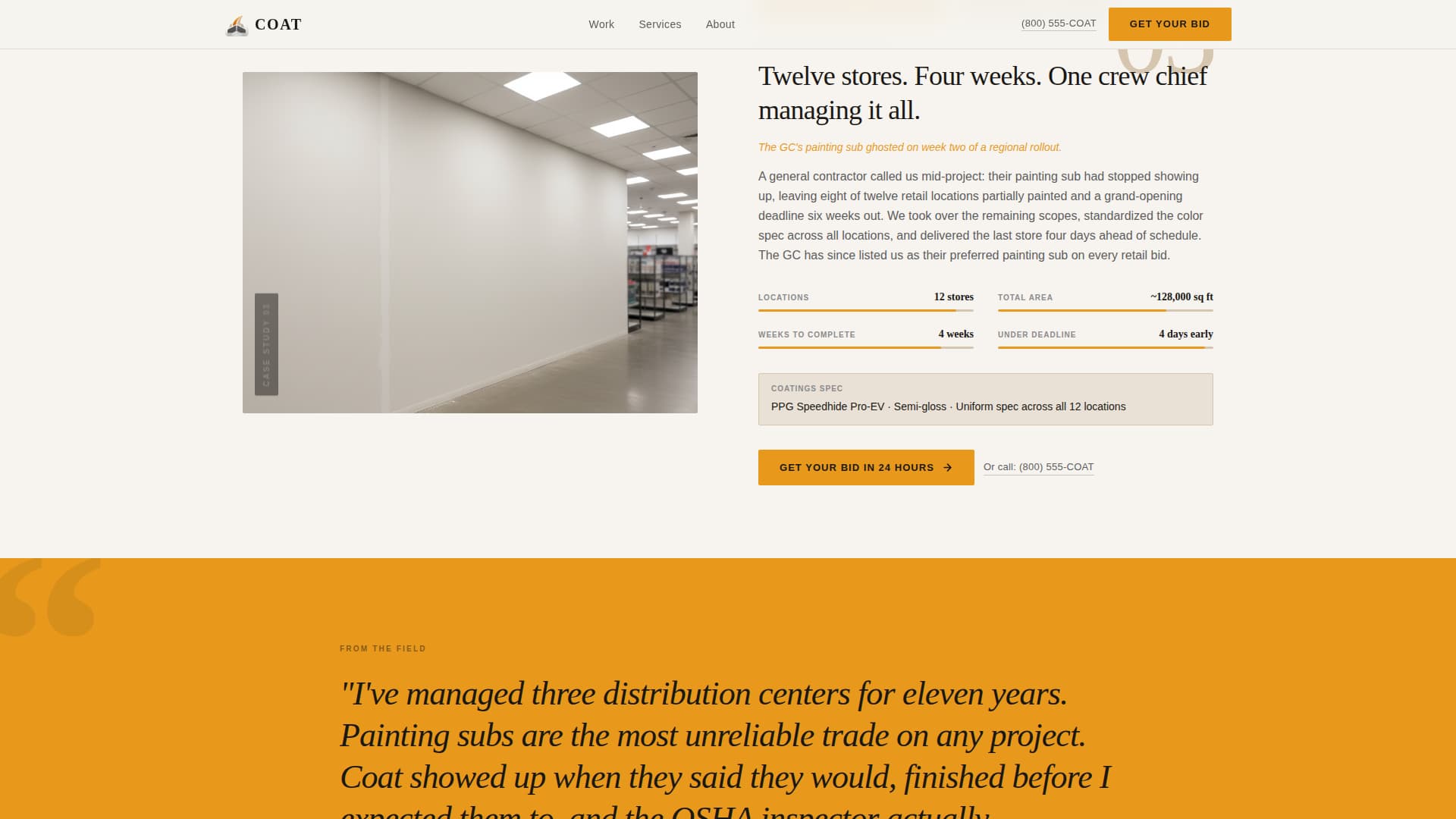 Painting & Wallpaper Portfolio Website Template