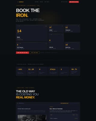 Oil Field Vertical SaaS Booking Website Template