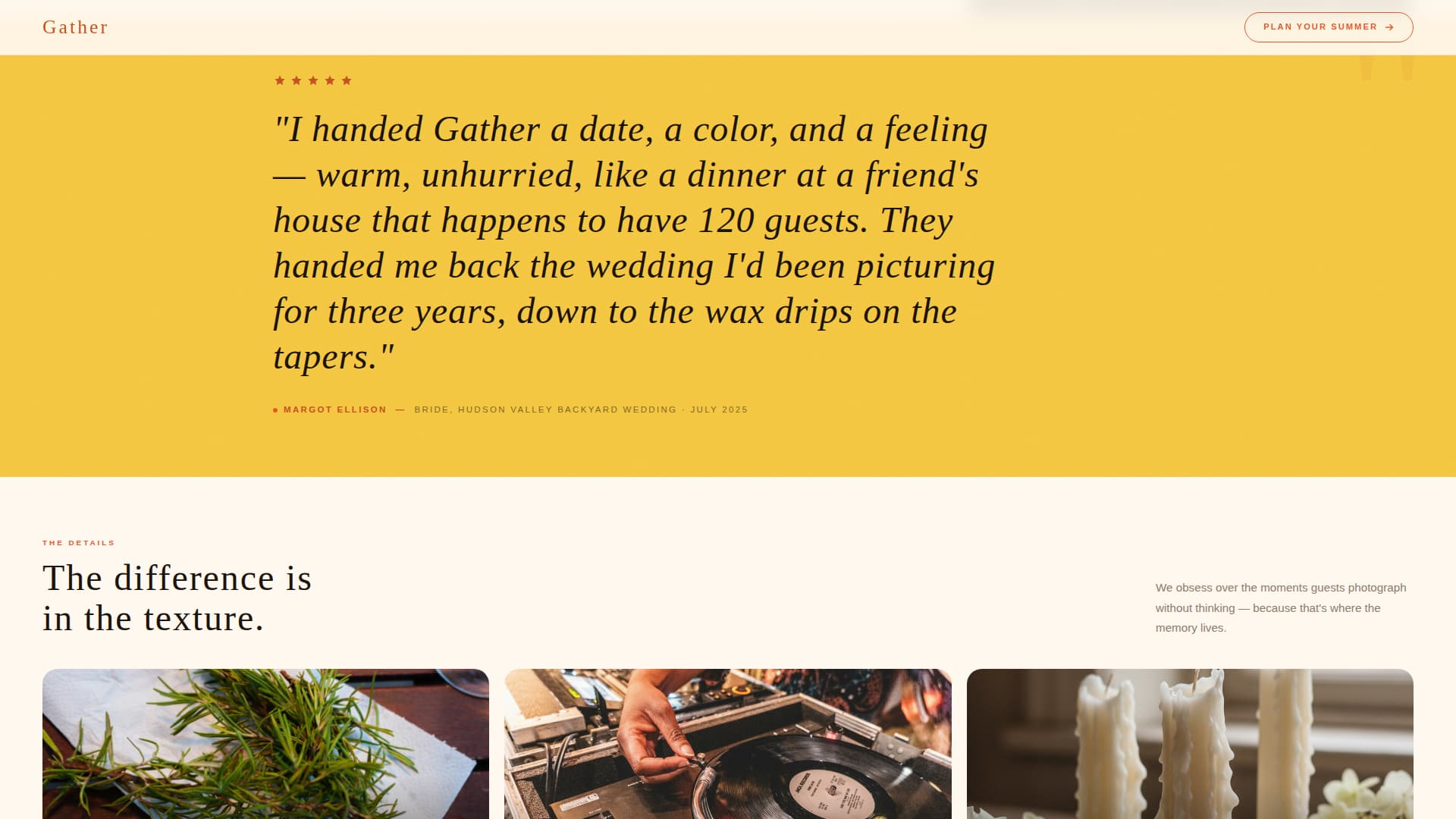 Summer Season Business Portfolio Website Template