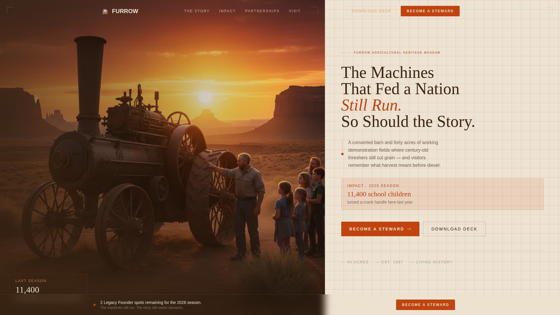 Agri-Tourism & Farm Experience Professional Website Template
