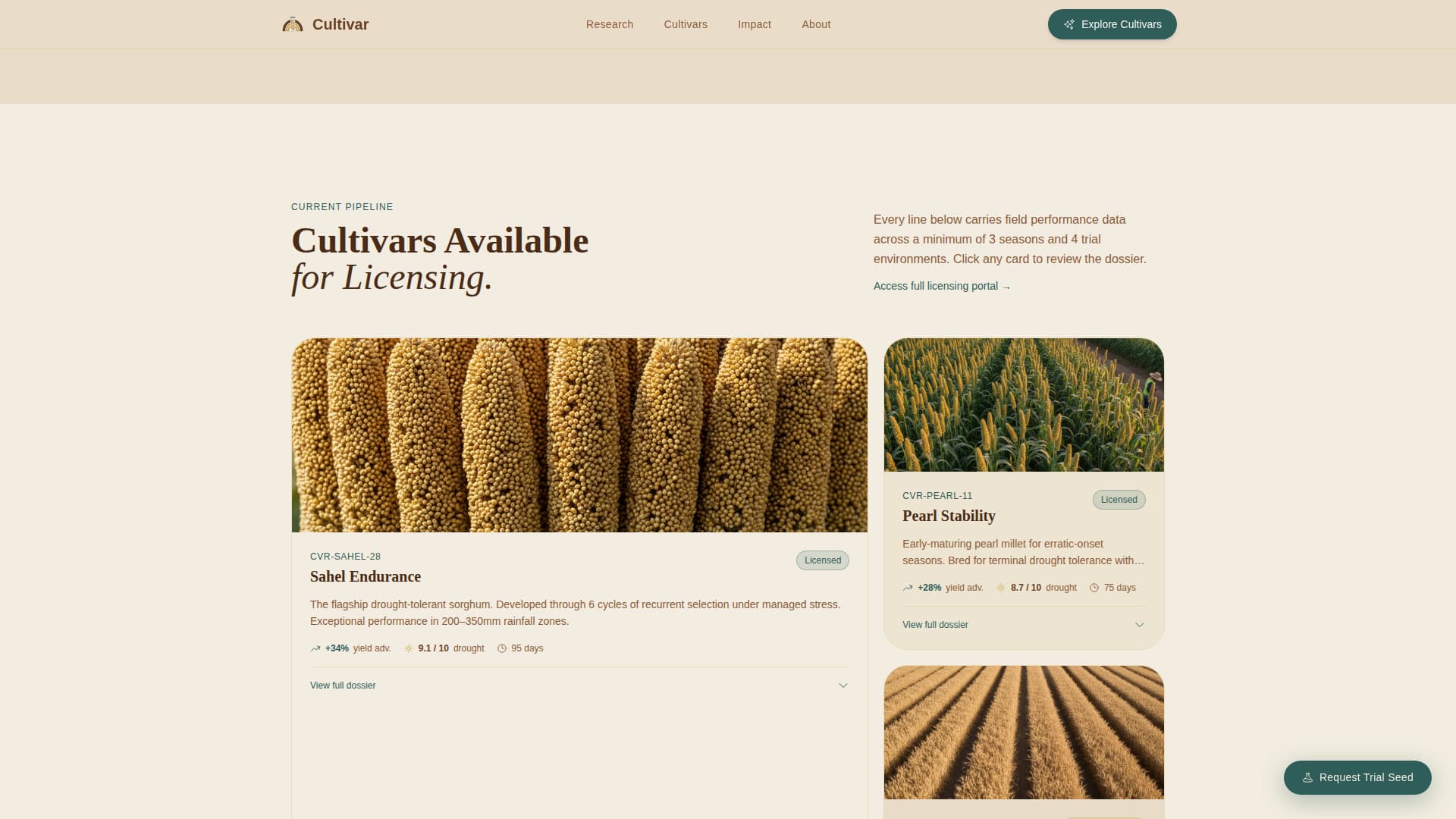 Agricultural Education & Extension Portfolio Website Template