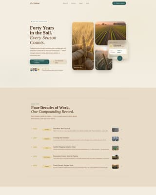 Agricultural Education & Extension Portfolio Website Template