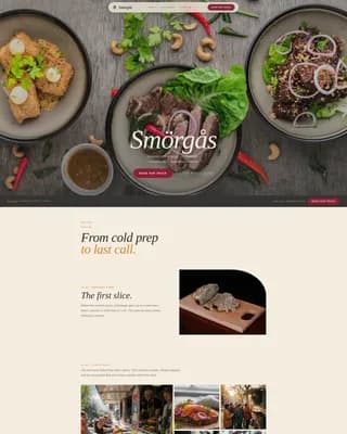 Smrgs — Artisan Swedish Truck Landing Page Template