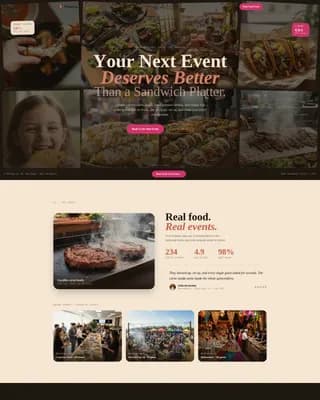 Plancha — Bold Taco Catering Landing Page Template