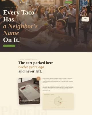 Plancha — Neighborhood Taco Ordering Landing Page Template