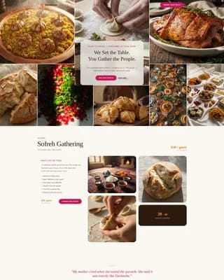 Dastarkhan - Luxe Tajik Catering Landing Page Template