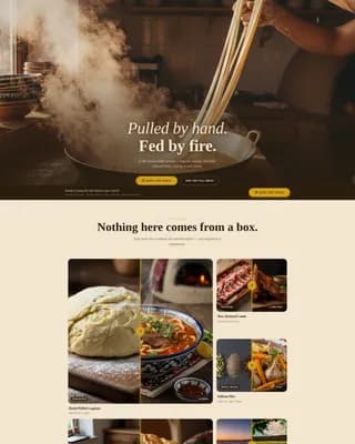 Dastarkhan — Artisan Silk Road Food Truck Landing Page Template