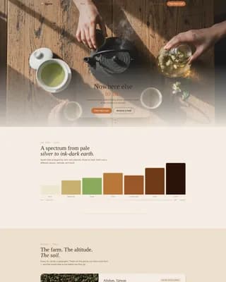 Steep - Artisan Tea House Landing Page Template