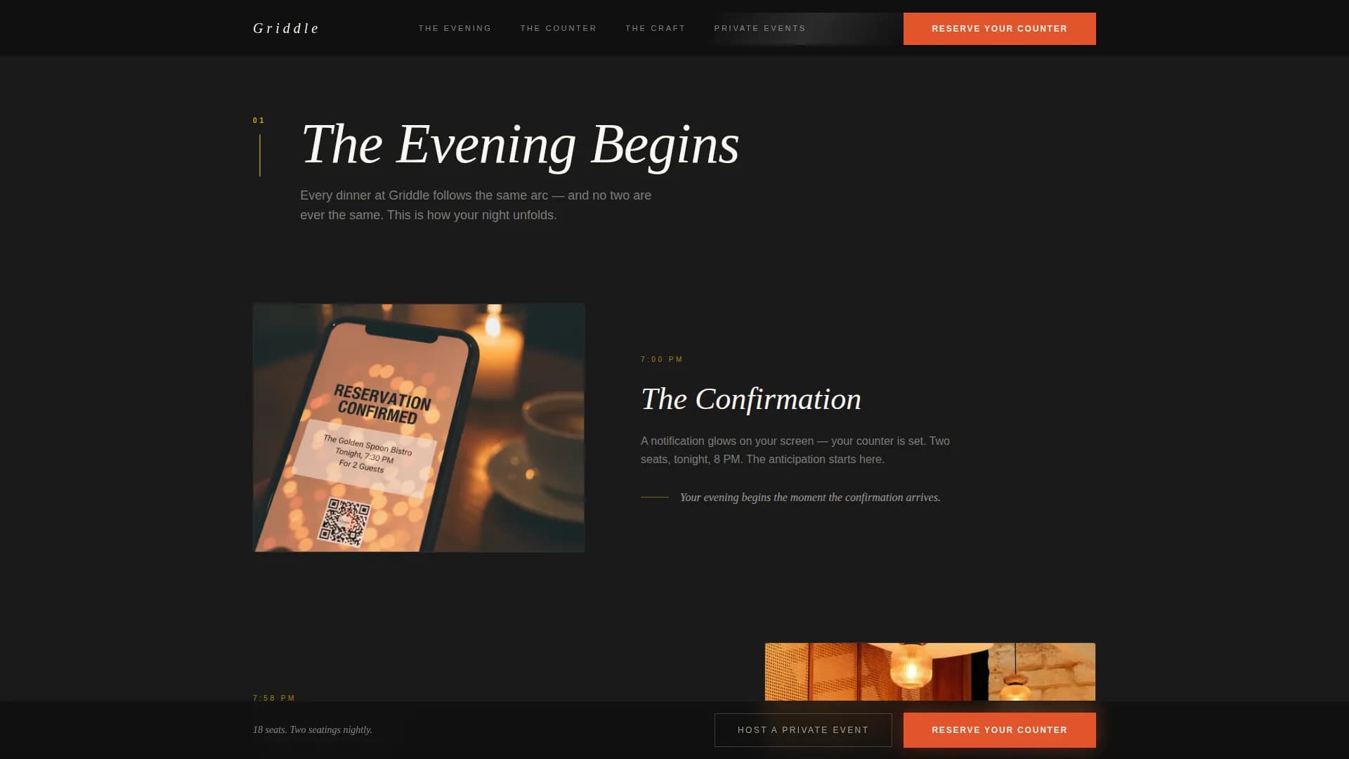 Griddle — Craft Teppanyaki Event Landing Page Template
