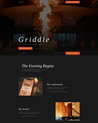 Griddle — Craft Teppanyaki Event Landing Page Template