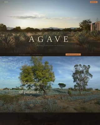 Agave - Immersive Distillery Booking Landing Page Template