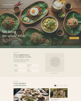 Krathong — Authentic Thai Catering Landing Page Template