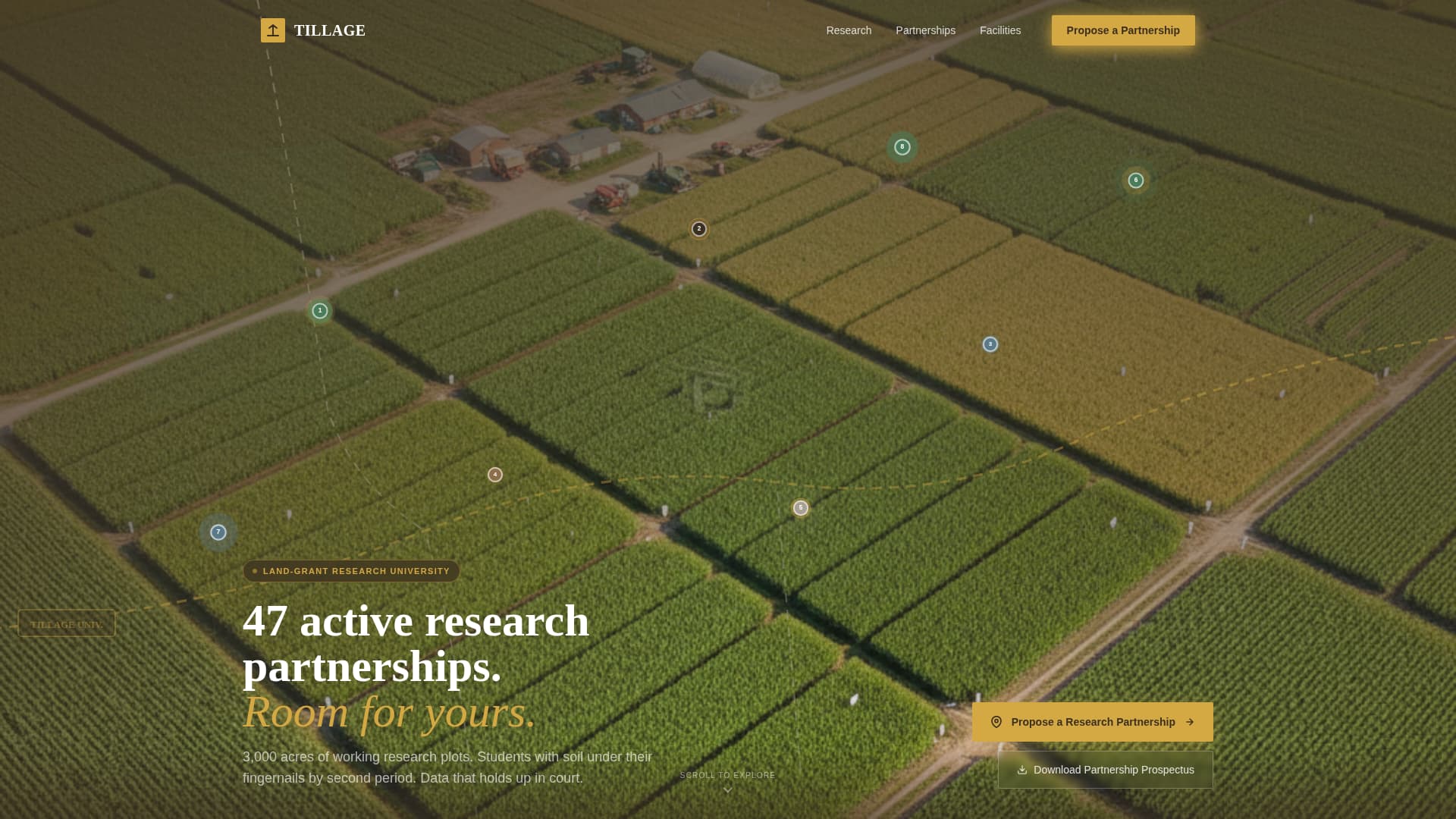 Tillage - Trusted Agriculturaluniversity Landing Page Template