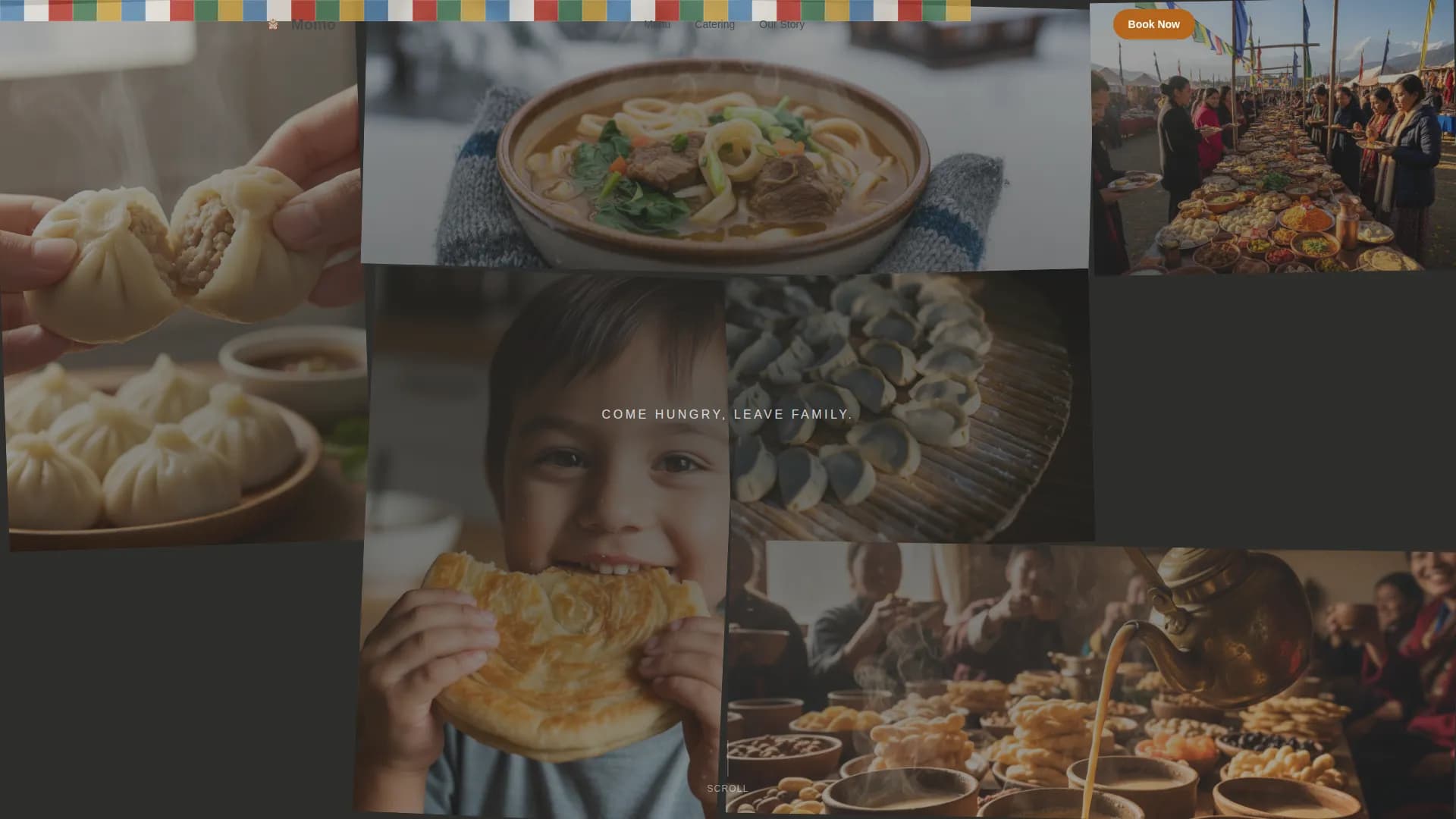 Momo - Authentic Himalayan Catering Landing Page Template