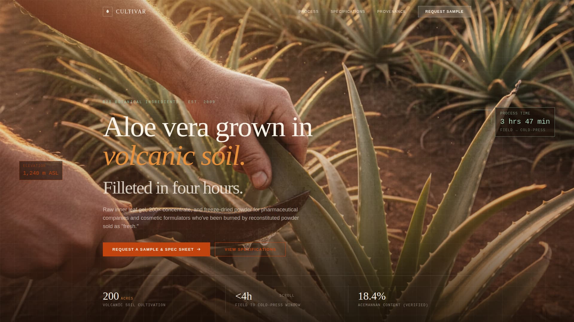 Specialty Farming Professional Website Template