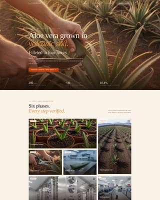 Specialty Farming Professional Website Template