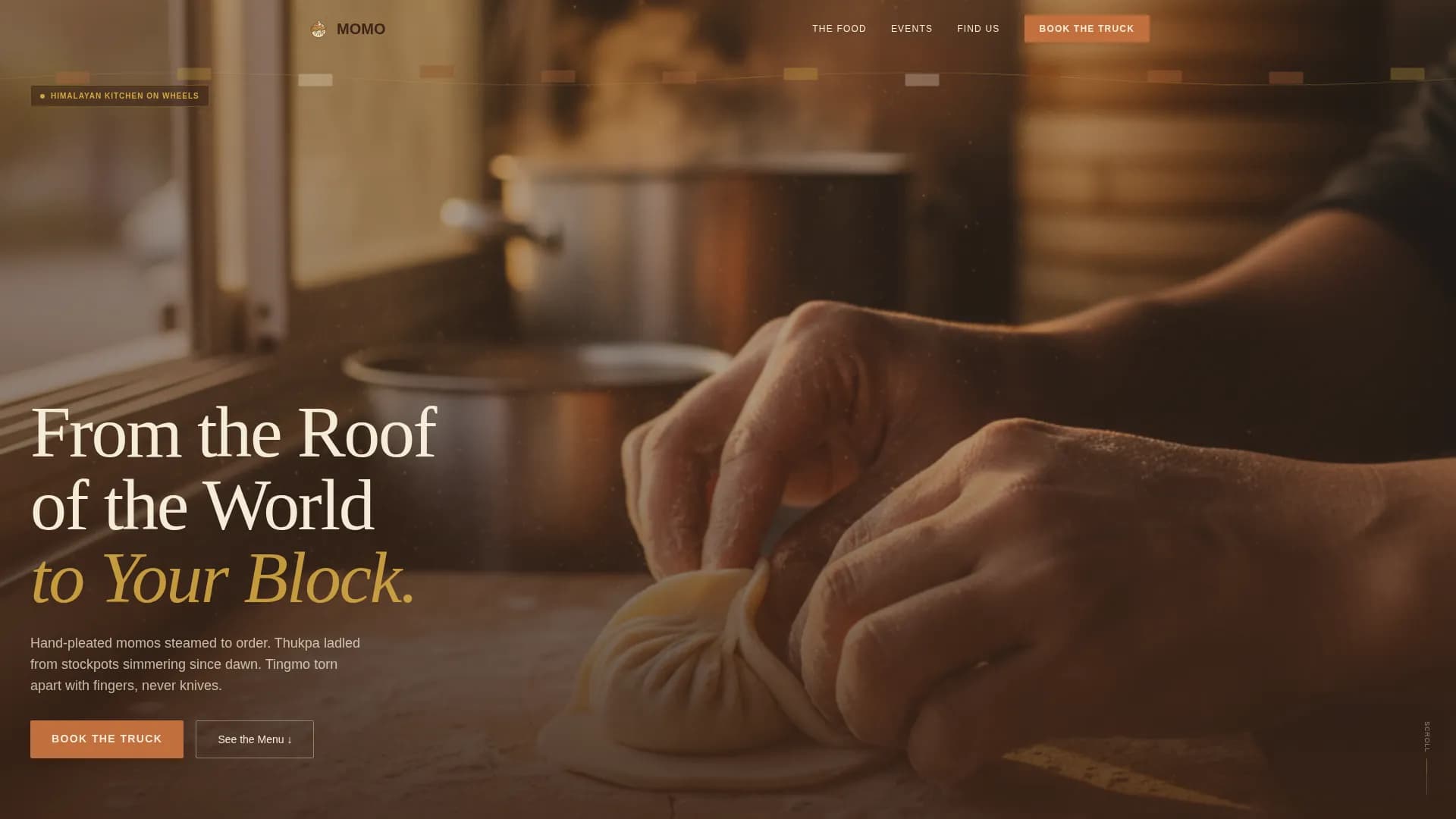 Momo — Himalayan Truck Booking Landing Page Template