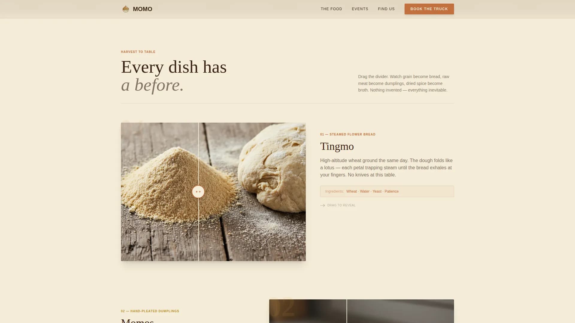 Momo — Himalayan Truck Booking Landing Page Template